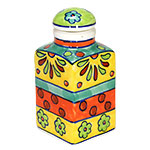 Handbemalte Gewürzflasche -Flower- 06