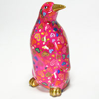 Spardose Pinguin - pink