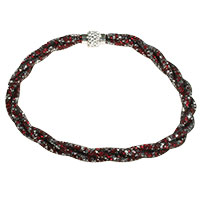 Halskette -Red and Silver-