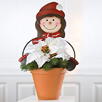 Gartenstecker Blumenfreunde - Mädchen -