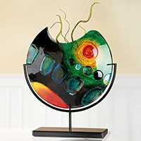 Vase auf Ständer -Sunrise- II
