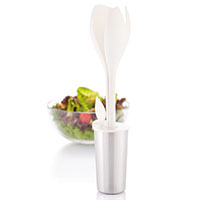 Salatbesteck und Dressing-Shaker - Tulip -