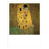 Künstlerpostkarte Klimt -Der Kuss-