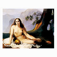 Künstlerpostkarte Hayez -Maria Magdalena als Büßerin-