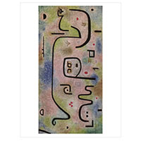 Künstlerpostkarte Klee -insula dulcamara-