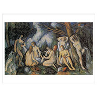 Künstlerpostkarte Cézanne -Die Großen Badenden-