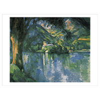 Künstlerpostkarte Cézanne -Der See von Annecy-