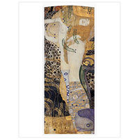 Künstlerpostkarte Klimt -Wasserschlangen I-