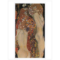 Künstlerpostkarte Klimt -Wasserschlangen II-