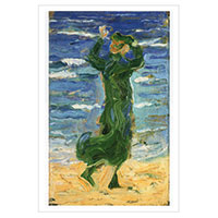 Franz Marc -Frau im Winter am Meer-