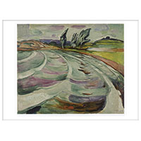 Künstlerpostkarte Munch - Die Welle -