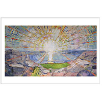 Künstlerpostkarte Munch - Die Sonne -