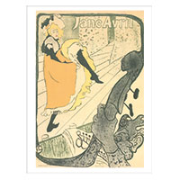 Künstlerpostkarte Toulouse-Lautrec -Jane Avril-