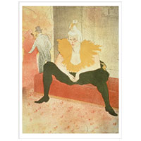Künstlerpostkarte Toulouse-Lautrec -La Clownesse assie Elles-