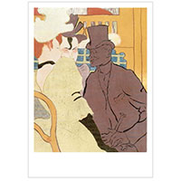 Künstlerpostkarte Toulouse-Lautrec -Flirt-