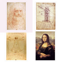 Postkarten-Set: Leonardo da Vinci
