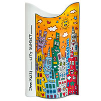 James Rizzi - Vase City Sunset