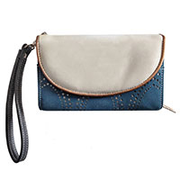 Stylische Handtasche: "Circus Beige/Blue" vom Trend-Label Hi-Di-Hi