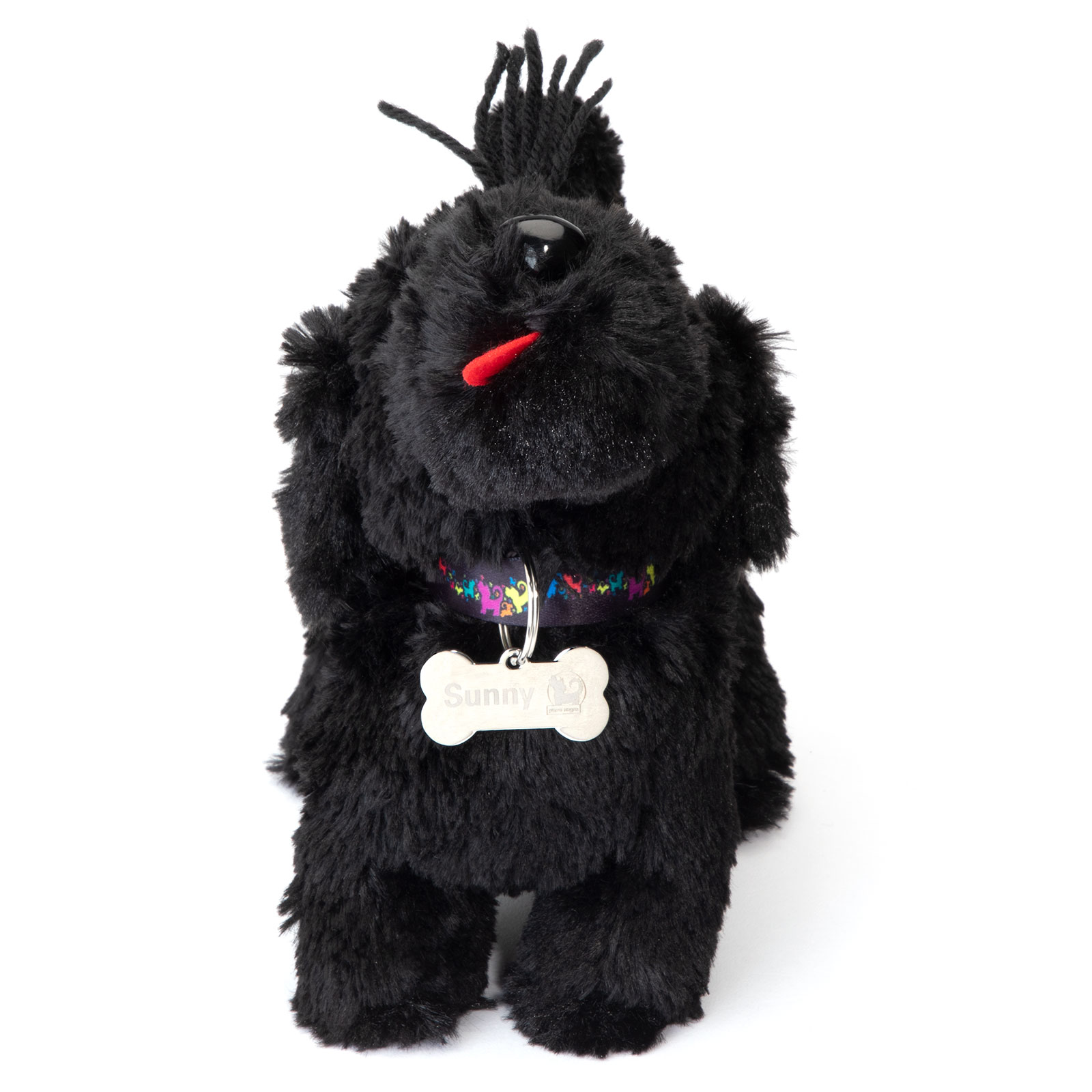 Plüschtier von perro negro schwarzer Kuschel-Hund kleiner Stofftier Sunny 
