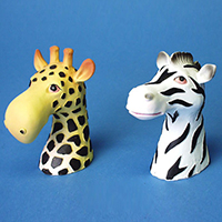 BRILLENHALTER  Giraffe und Zebra 2er-Set