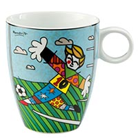 ROMERO BRITTO Künstlerbecher Goal!