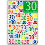 3D-Karte 30. Geburtstag