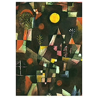 Schreibblock Motiv Paul Klee -Der Vollmond-