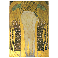 Schreibblock Motiv Gustav Klimt -Diesen Kuss der ganzen Welt-