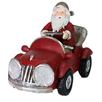 Santa im Cabrio