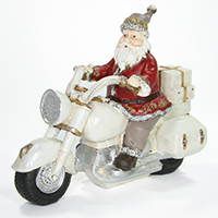 Santa auf Motorrad